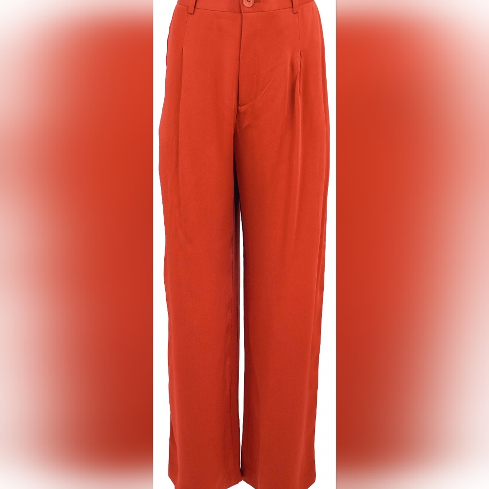Sally LaPointe Fiery Red Trousers